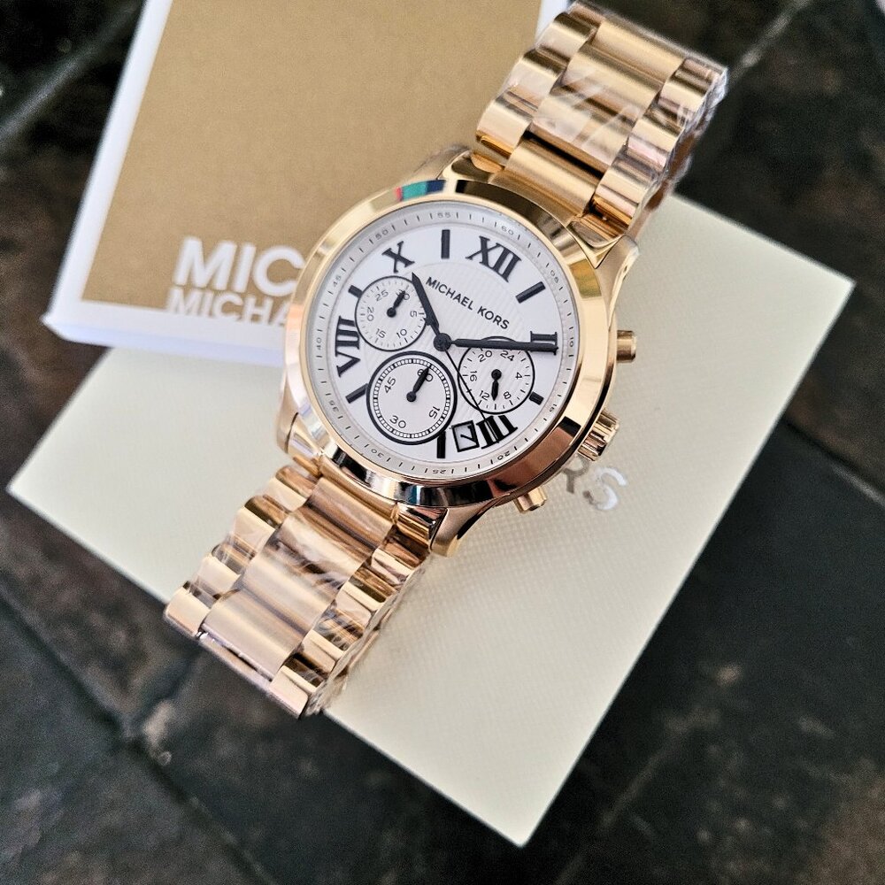 Michael Kors Women's MK5916 Cooper Chronograph Gold Watch - Picture 2 of 6